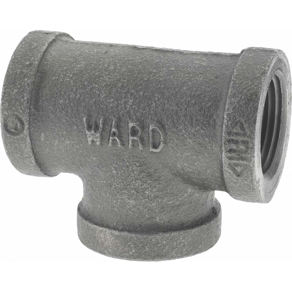 Anvil Black Pipe Fittings: Tee, 3/4", Threaded, Malleable Iron - 0310030002