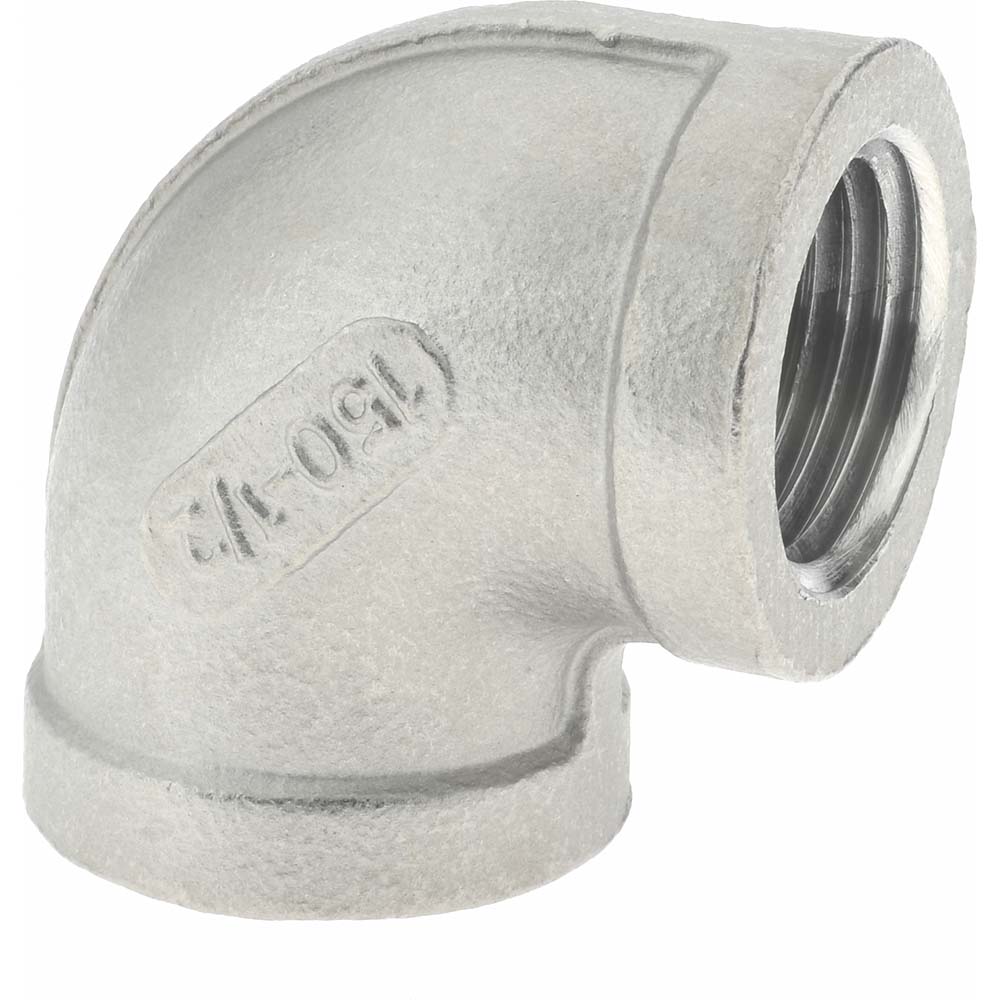 Merit Brass Pipe 90 deg Elbow: 1/2", 316 Stainless Steel - K601-08