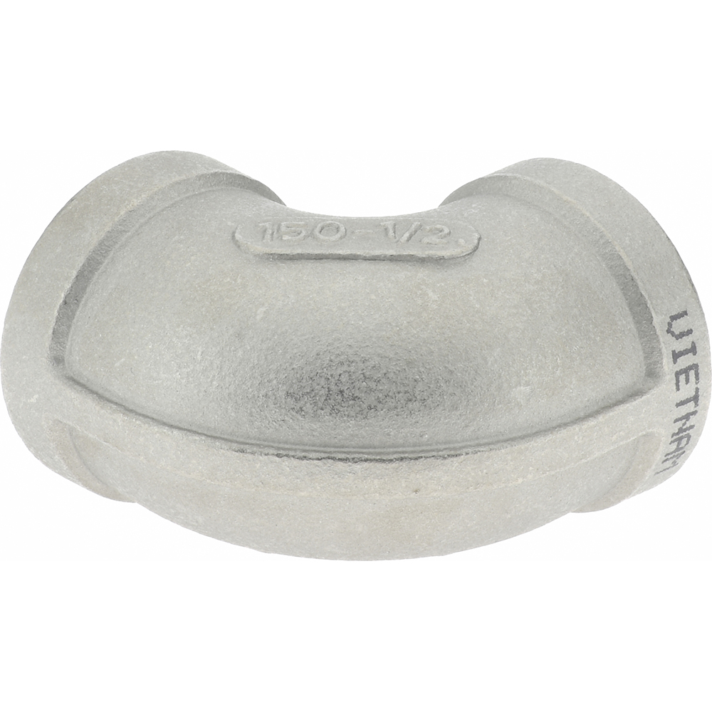 Merit Brass Pipe 90 deg Elbow: 1/2", 316 Stainless Steel - K601-08