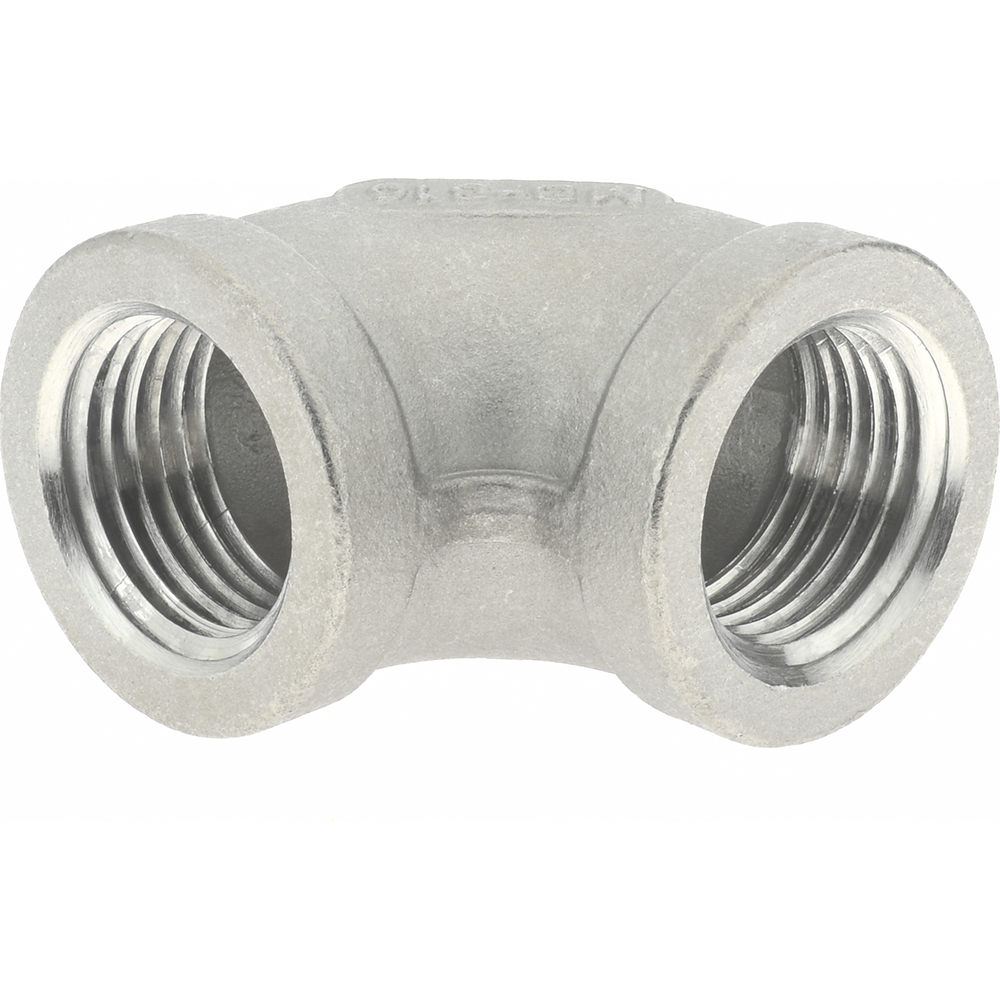 Merit Brass Pipe 90 deg Elbow: 1/2", 316 Stainless Steel - K601-08