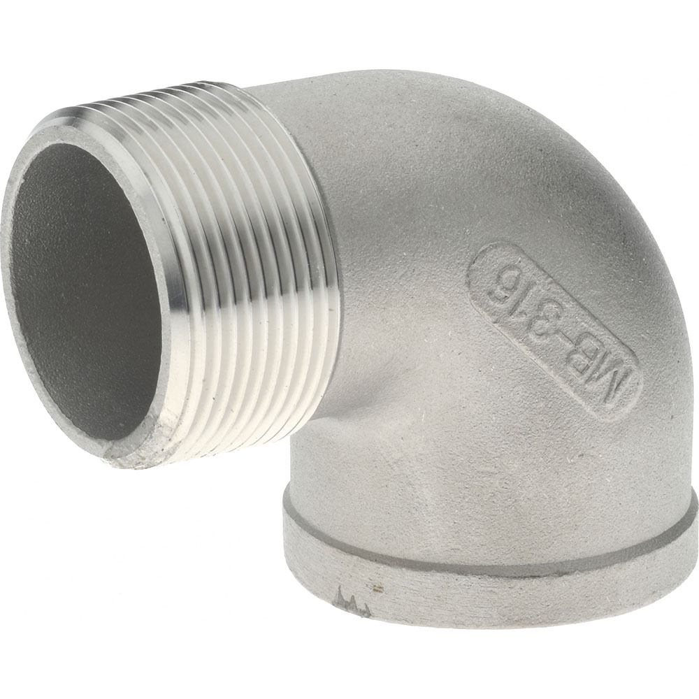 Merit Brass Pipe 90 deg Street Elbow: 1-1/2", 316 Stainless Steel - K603-24