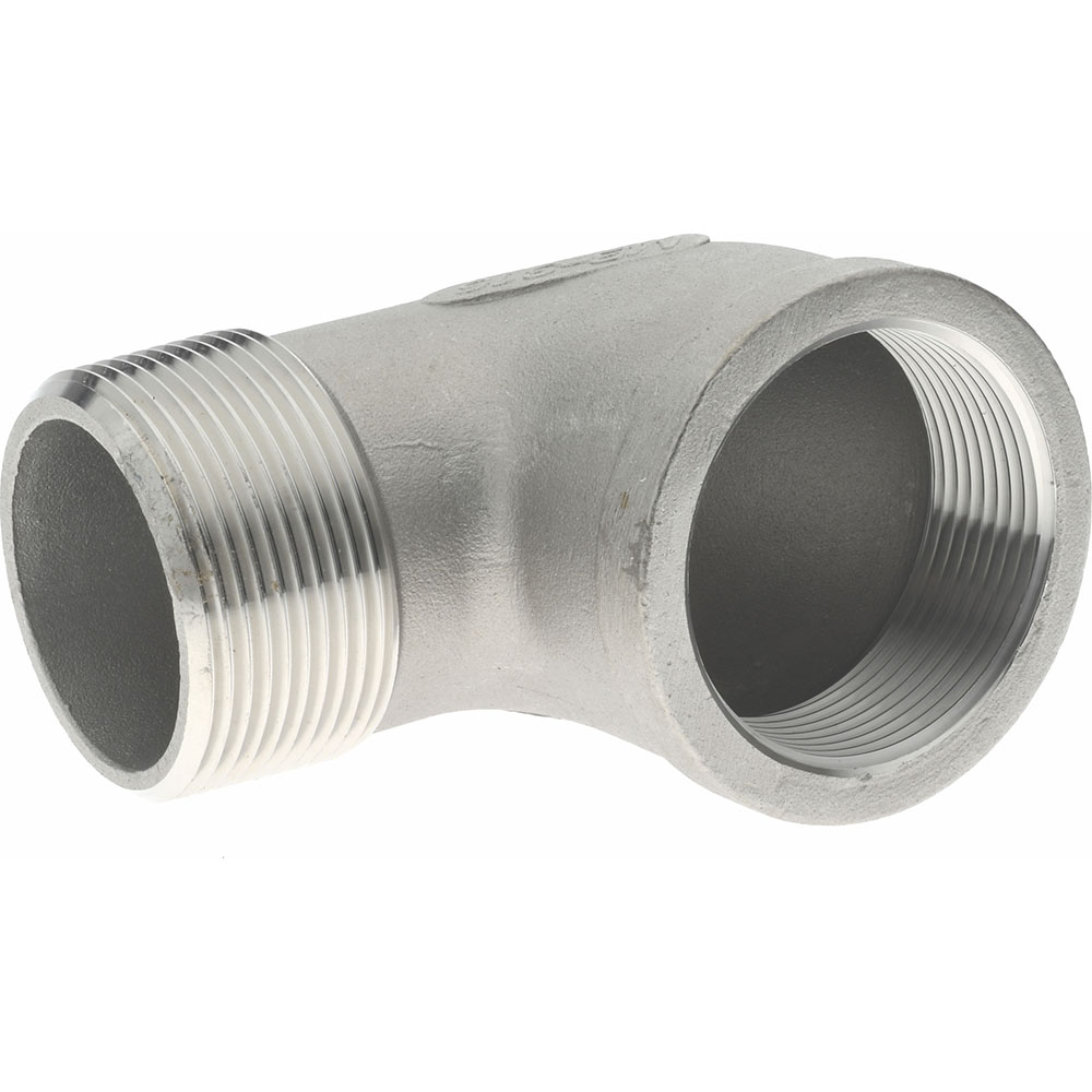 Merit Brass Pipe 90 deg Street Elbow: 1-1/2", 316 Stainless Steel - K603-24
