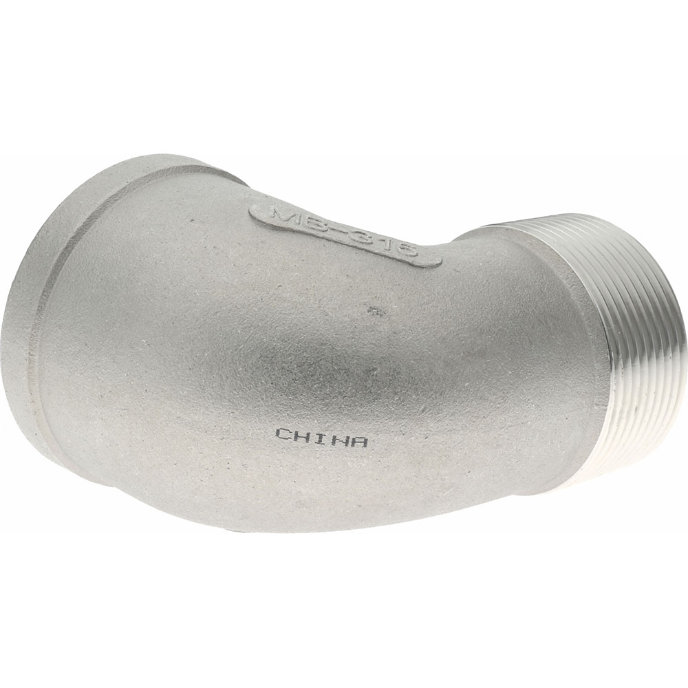 Merit Brass Pipe 90 deg Street Elbow: 1-1/2", 316 Stainless Steel - K603-24