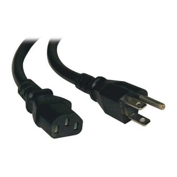Tripp Lite Power Cord, 5-15P to C13, 13A, 16AWG, 2ft - P006-002-13A