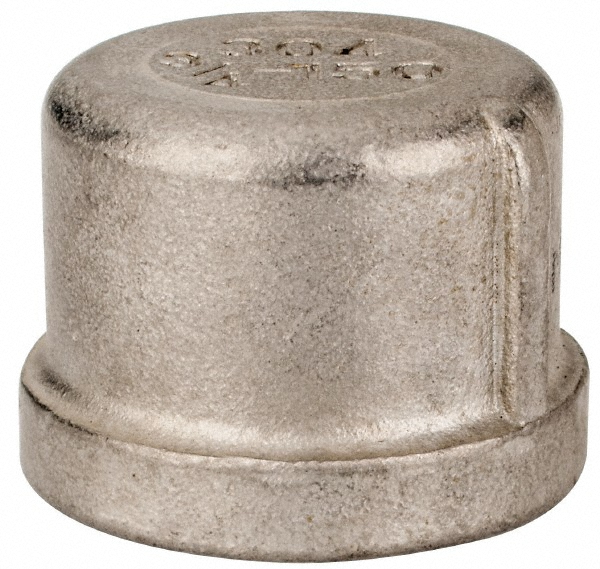 Merit Brass Pipe End Cap: 3/4", 316 Stainless Steel - K616-12