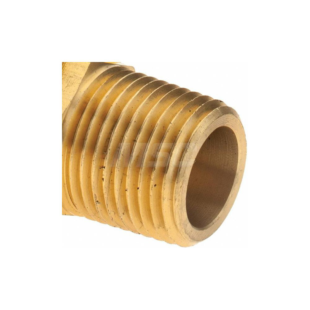 Value Collection Barbed Push-On Hose Male Connector: 1/2" NPTF, Brass - 2750003230