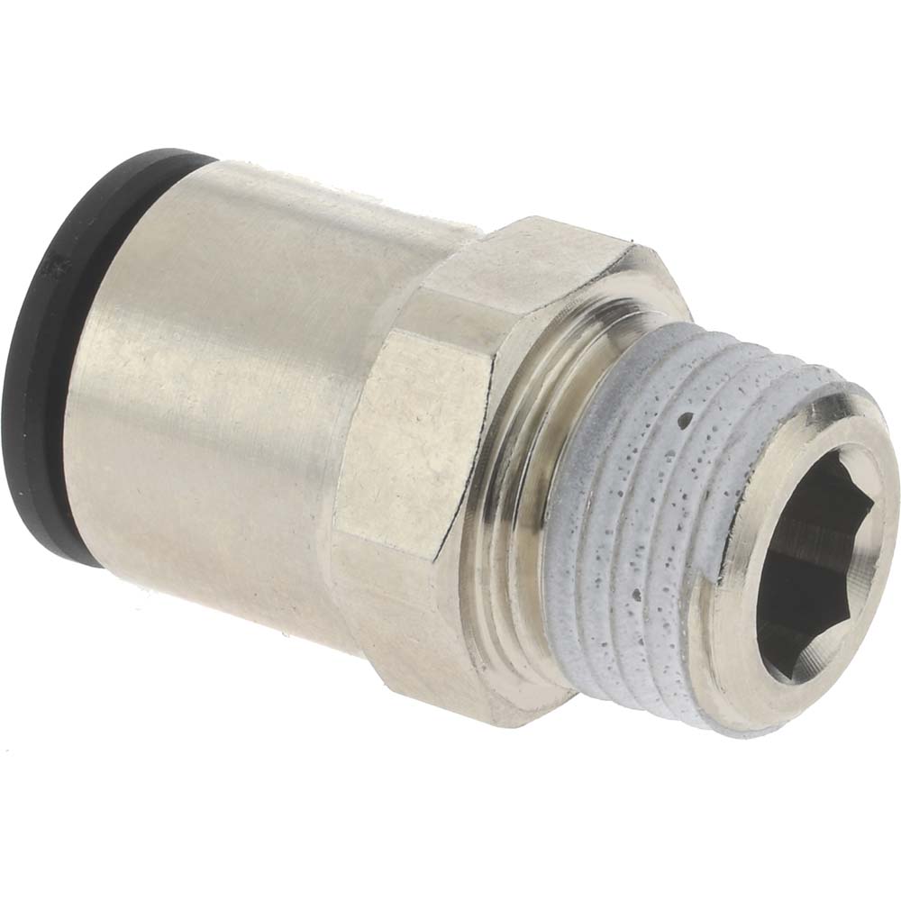Legris Push-to-Connect Tube x Male BSPT Fitting: Connector, BSPT, 10.00 mm OD - 3175 10 13