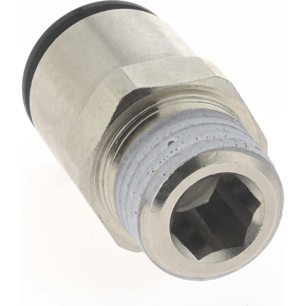 Legris Push-to-Connect Tube x Male BSPT Fitting: Connector, BSPT, 10.00 mm OD - 3175 10 13