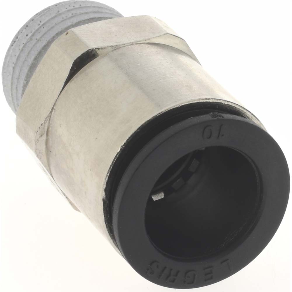 Legris Push-to-Connect Tube x Male BSPT Fitting: Connector, BSPT, 10.00 mm OD - 3175 10 13