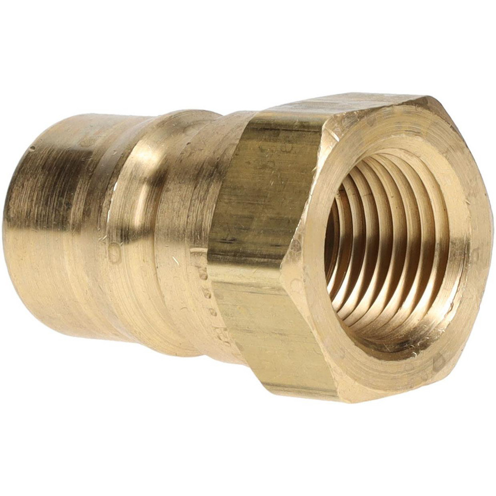 Parker Hydraulic Hose Female Pipe Rigid Nipple Fitting: 1/2", 1/2", 1,000 psi - BH4-61
