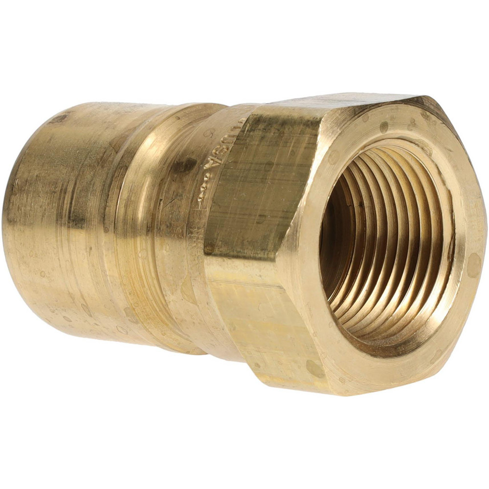 Parker Hydraulic Hose Female Pipe Rigid Nipple Fitting: 1/2", 1/2", 1,000 psi - BH4-61