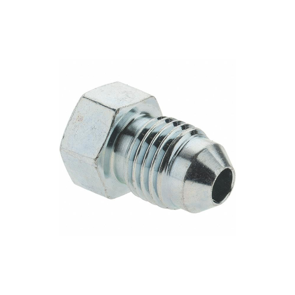 Parker Steel Flared Tube Plug: 1/4" OD, 37 deg Flared Angle - KP80605