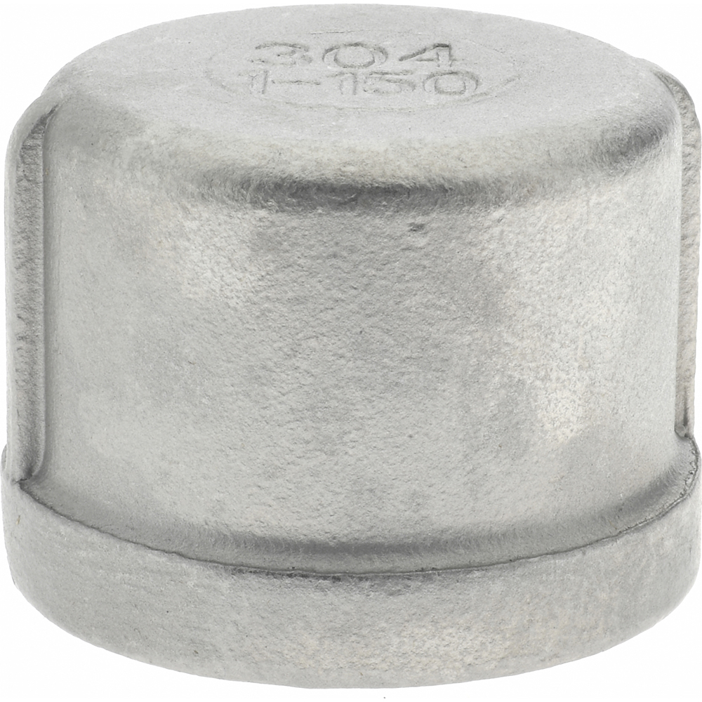 Merit Brass Pipe End Cap: 1", 304 Stainless Steel - K416-16