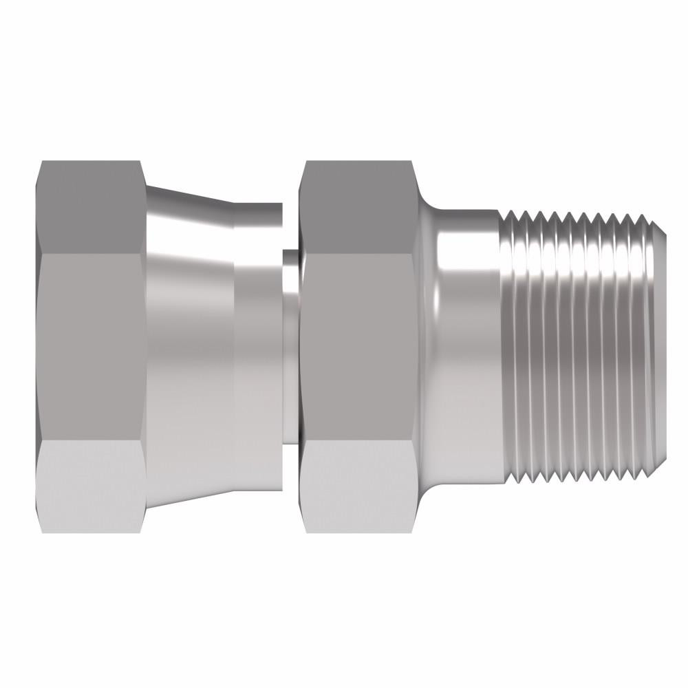 Eaton Industrial Pipe Adapter: 3/4-14 Female Thread, 3/4-14 Male Thread, MNPT x FNPSM - 2045-12-12S