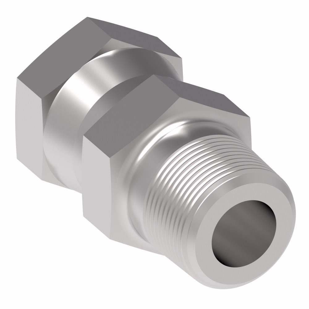 Eaton Industrial Pipe Adapter: 3/4-14 Female Thread, 3/4-14 Male Thread, MNPT x FNPSM - 2045-12-12S