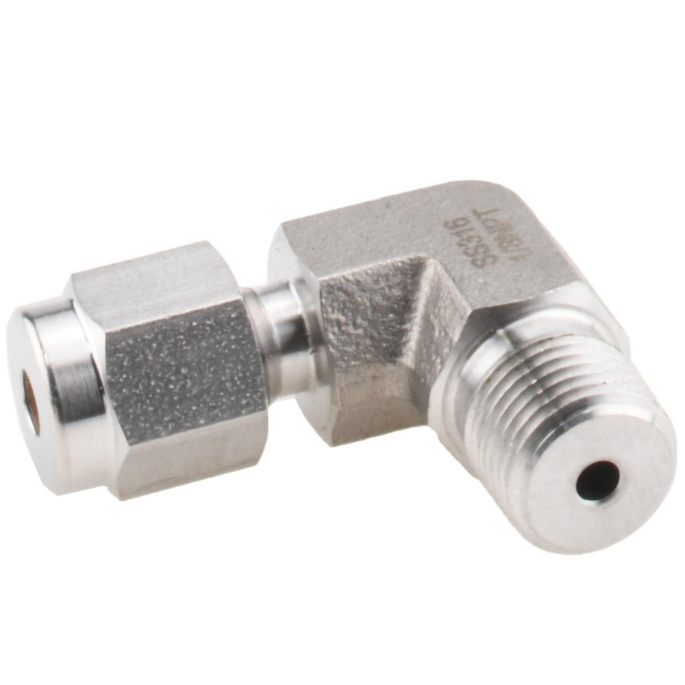 Ham-Let Compression Tube Male Elbow: 1/8" Tube OD, Compression x MNPT - 3002175