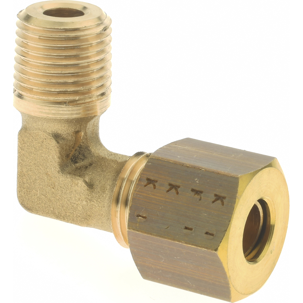 Legris Compression Tube Male Elbow: 8 mm Tube OD, Compression x MBSPT - 0109 08 10