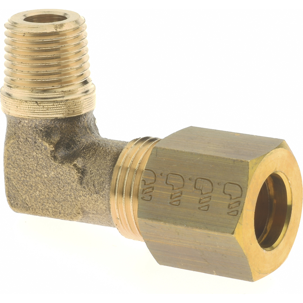 Legris Compression Tube Male Elbow: 8 mm Tube OD, Compression x MBSPT - 0109 08 10