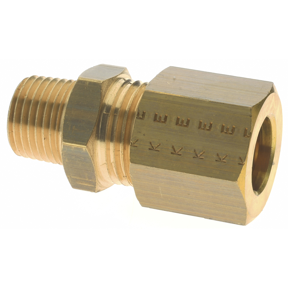 Legris Compression Tube Male Elbow: 8 mm Tube OD, Compression x MBSPT - 0109 08 10