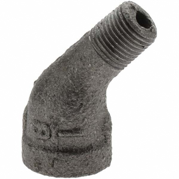 B&K Mueller Black 45 deg Street Elbow: 1/8", Threaded - 520-500HC
