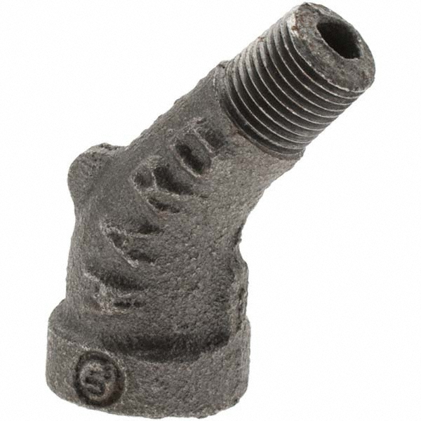 B&K Mueller Black 45 deg Street Elbow: 1/8", Threaded - 520-500HC