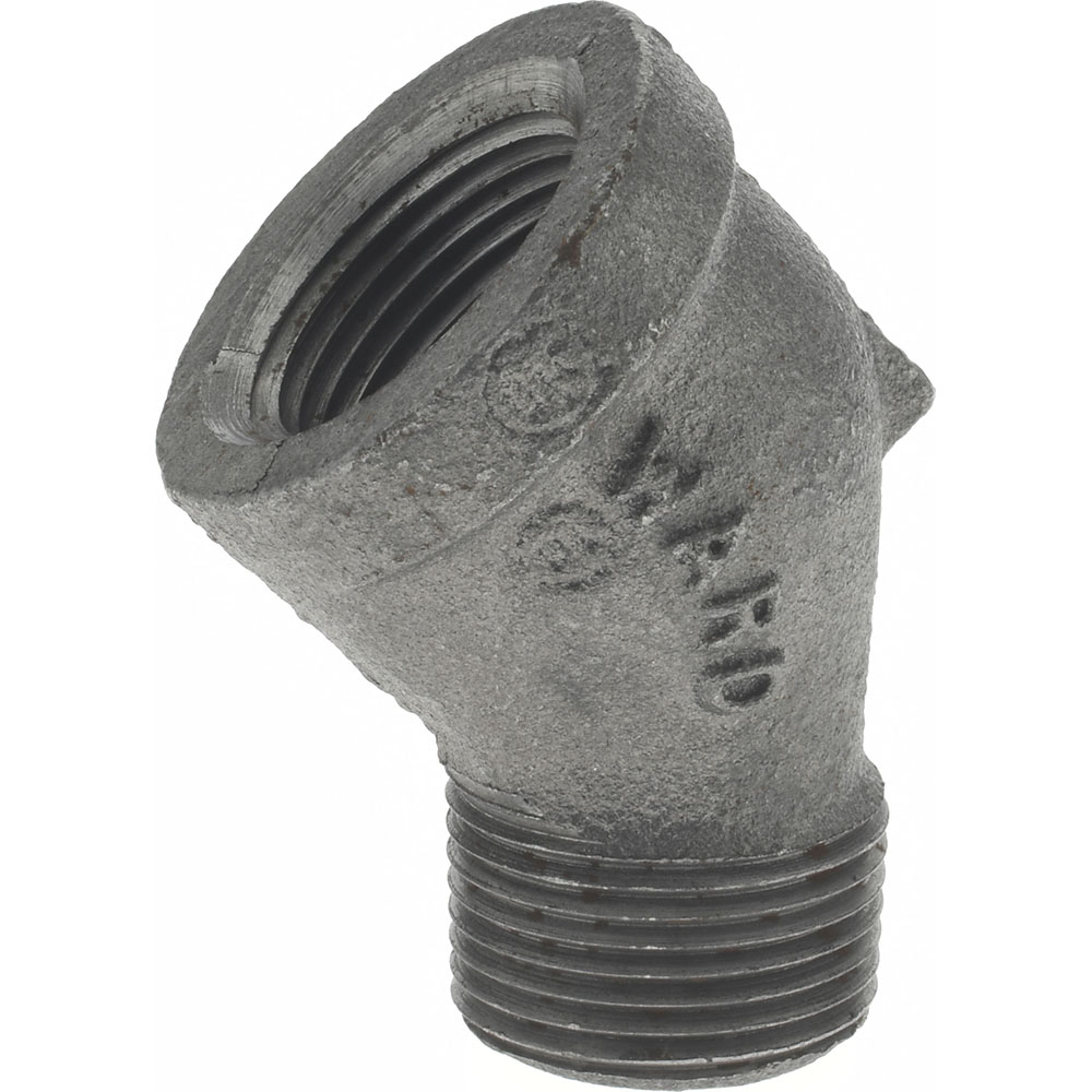 B&K Mueller Black 45 deg Street Elbow: 1/8", Threaded - 520-500HC