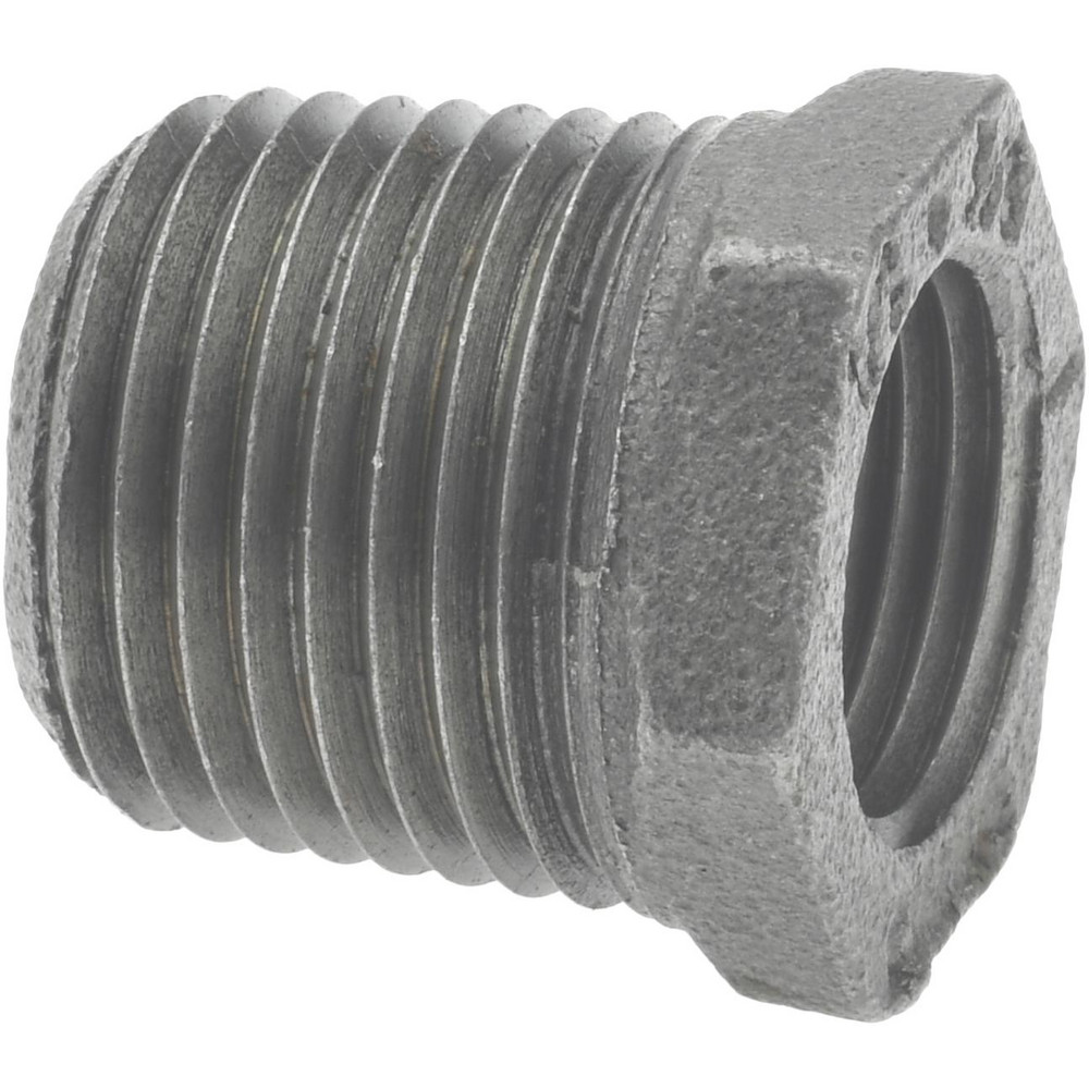 CerroBrass Industrial Pipe Bushing: 1/4" Female Thread, 1/2" Male Thread, MNPTF x FNPTF - 28106L