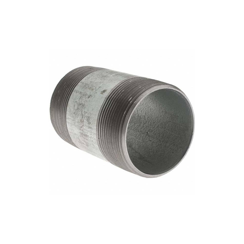 Value Collection Galvanized Pipe Nipple: 2", 3-1/2" Long, Schedule 40, Steel - BD--13249-1