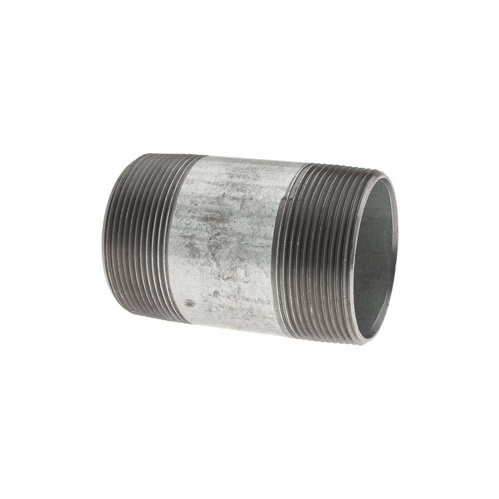 Value Collection Galvanized Pipe Nipple: 2", 3-1/2" Long, Schedule 40, Steel - BD--13249-1