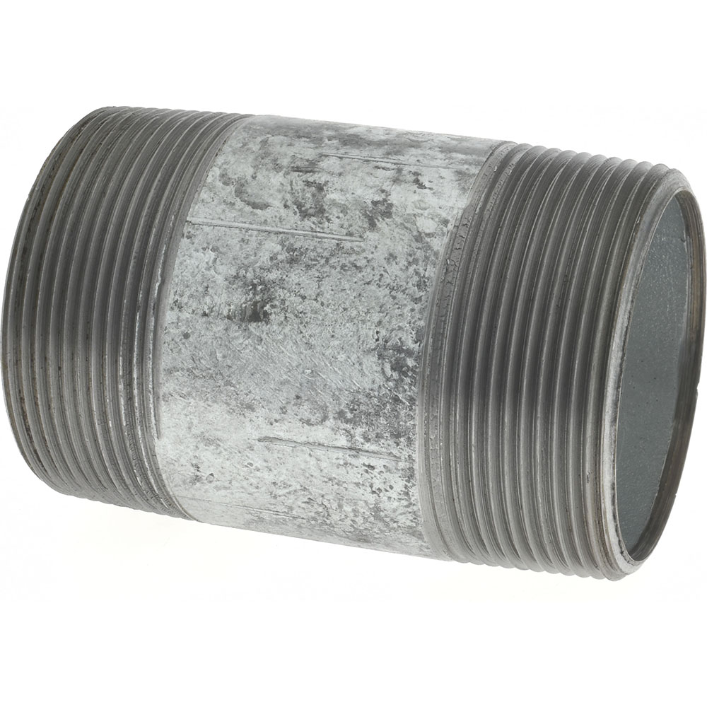 Value Collection Galvanized Pipe Nipple: 2", 3-1/2" Long, Schedule 40, Steel - BD--13249-1
