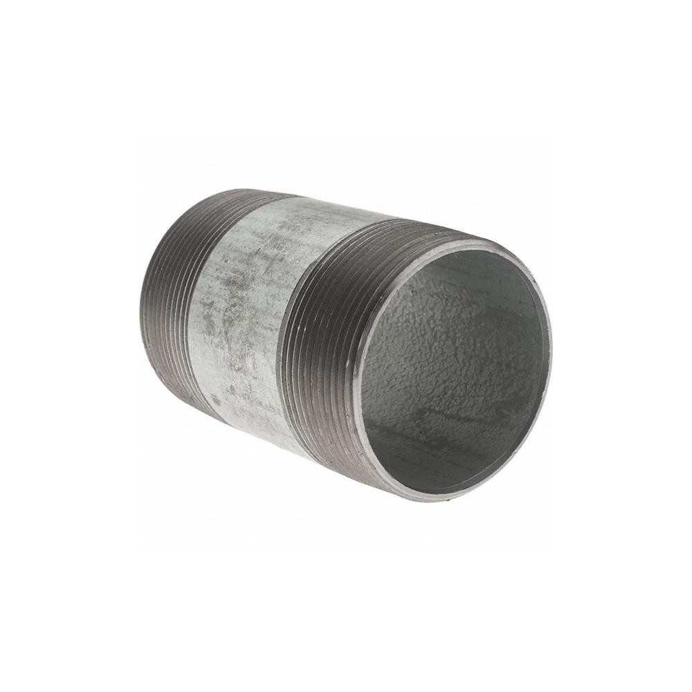 Value Collection Galvanized Pipe Nipple: 2", 3-1/2" Long, Schedule 40, Steel - BD--13249-1