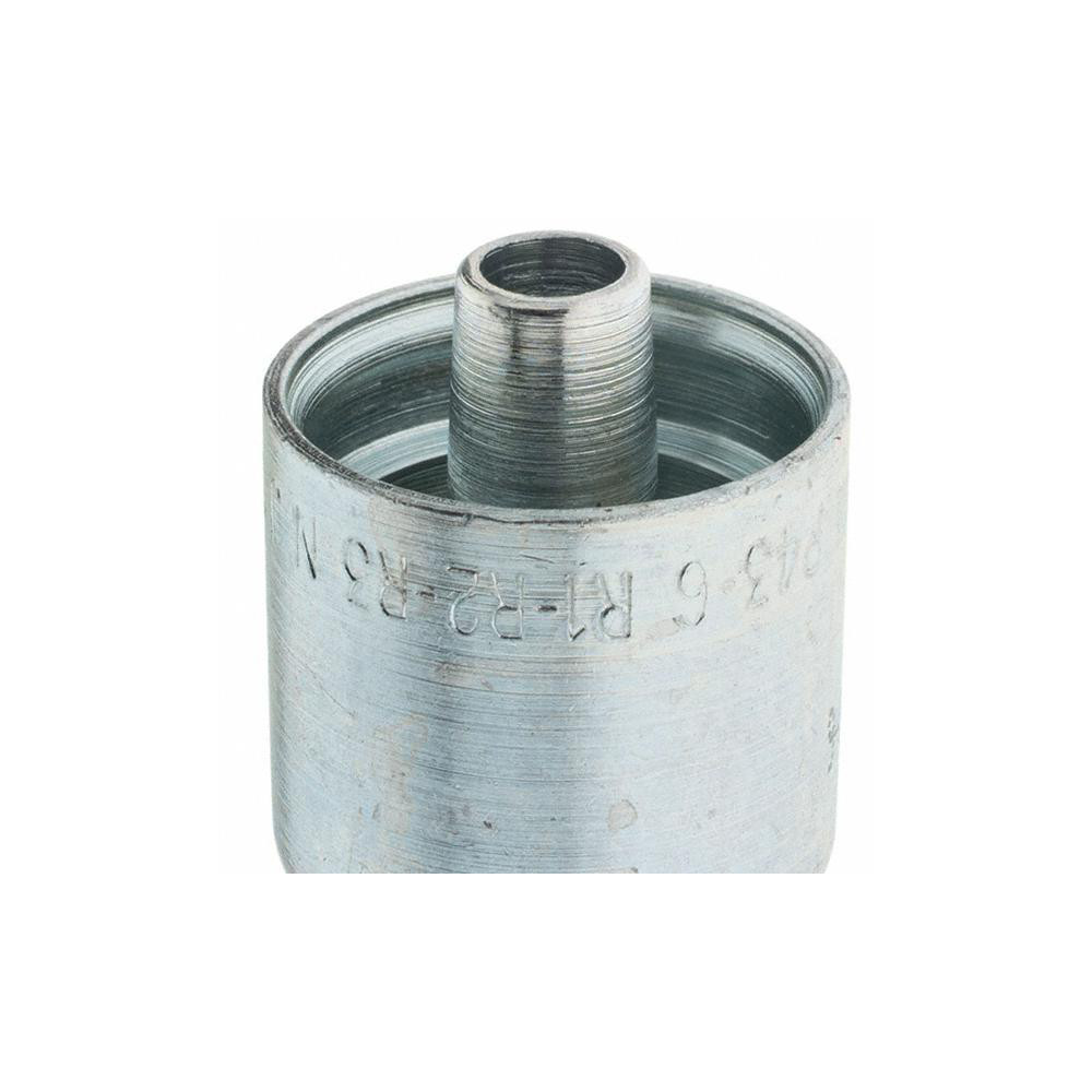 Parker Hydraulic Hose Male SAE 37 ° JIC Rigid Fitting: 0.375" ID, 6 mm, 3/4-16 - KP81289