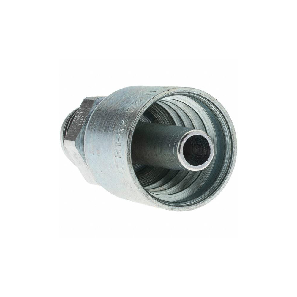 Parker Hydraulic Hose Male SAE 37 ° JIC Rigid Fitting: 0.375" ID, 6 mm, 3/4-16 - KP81289