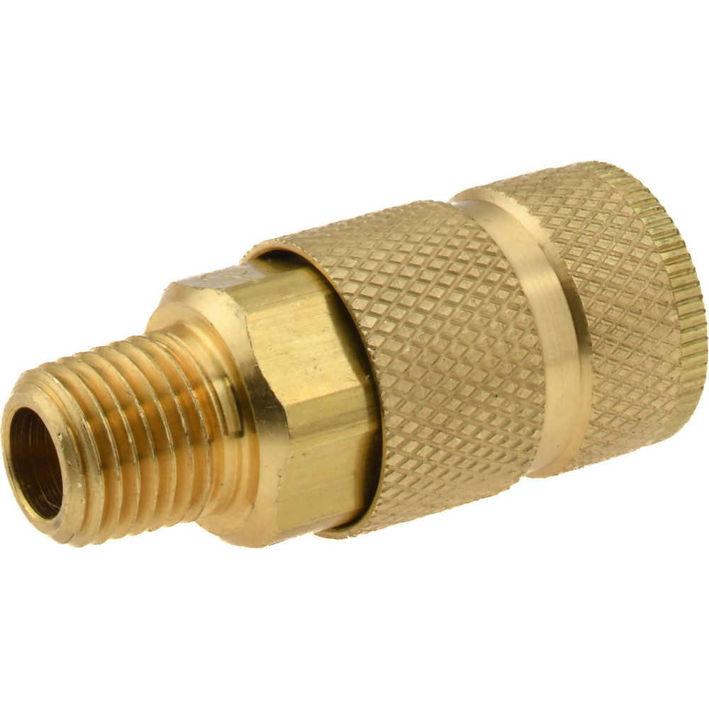 Coilhose Pneumatics Pneumatic Hose Coupling: 1/4" Thread, 3/8" Body Dia, Tru-Flate Automotive Interchange - 593