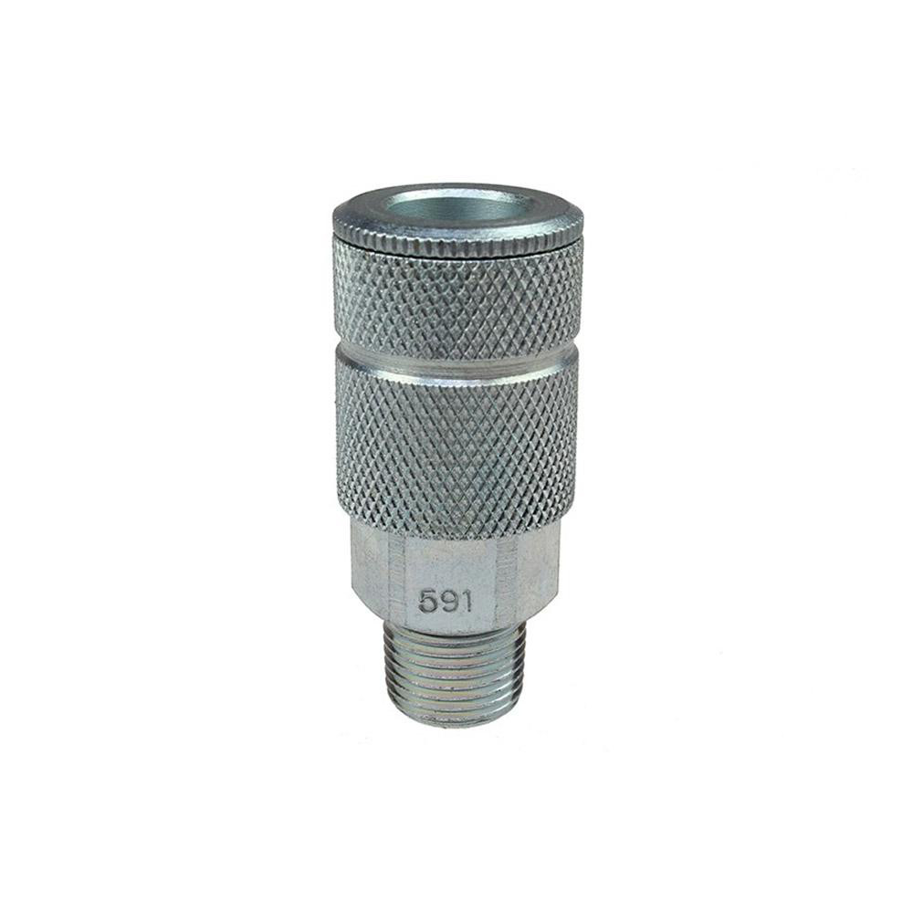 Coilhose Pneumatics Pneumatic Hose Coupling: 1/4" Thread, 3/8" Body Dia, Tru-Flate Automotive Interchange - 593