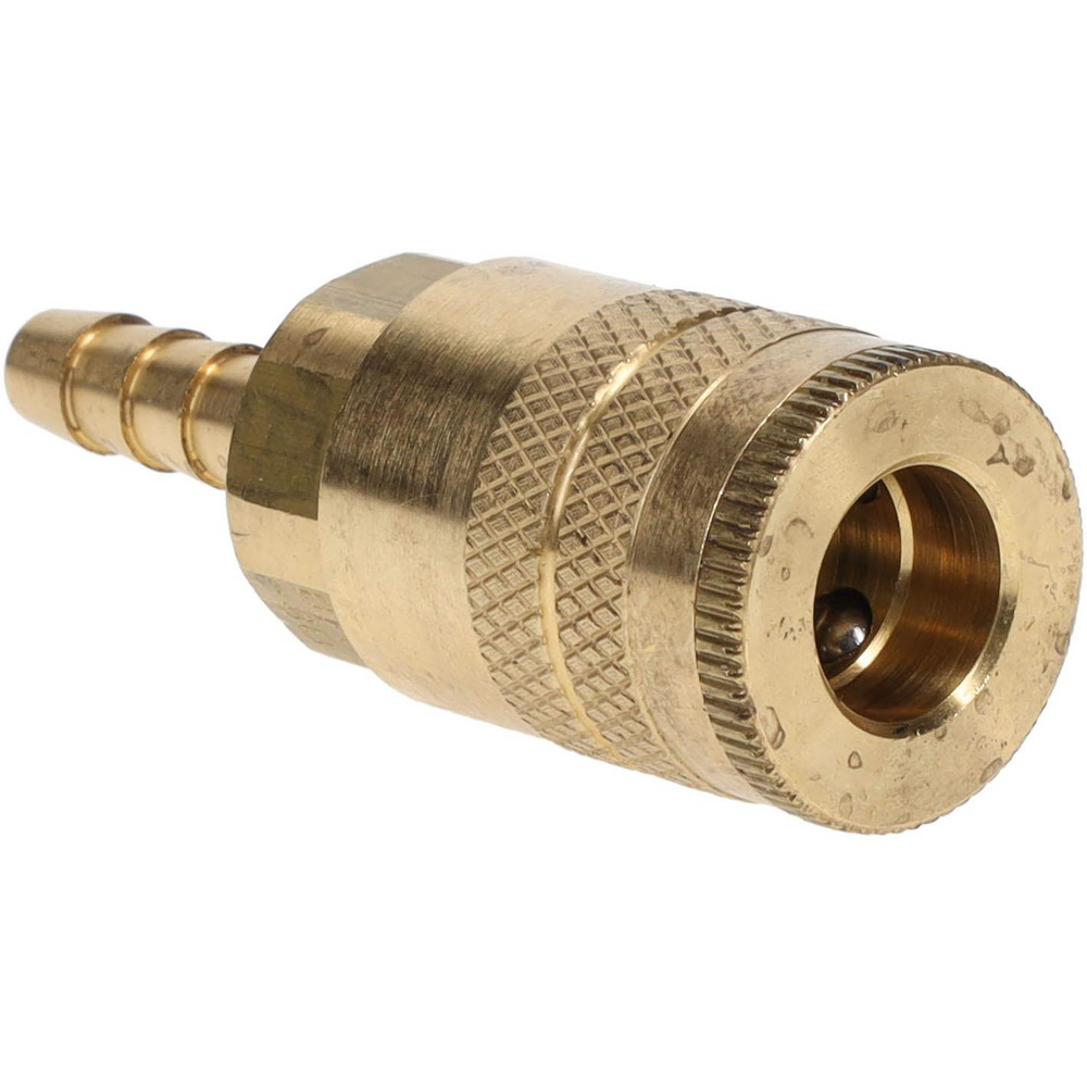 Parker Pneumatic Hose Coupling: 1/4" Body Dia, Industrial Interchange - H8C