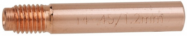 CerroBrass Compression Tube Connector: 7/16-24, 1/4" Tube OD, Compression x MNPT - 18179