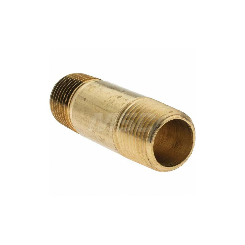 Parker Industrial Pipe Long Nipple: 1/2" Male Thread, MNPTF - -11152-7