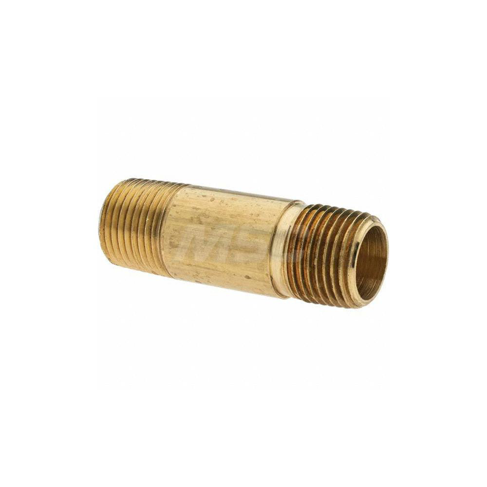 Parker Industrial Pipe Long Nipple: 1/2" Male Thread, MNPTF - -11152-7