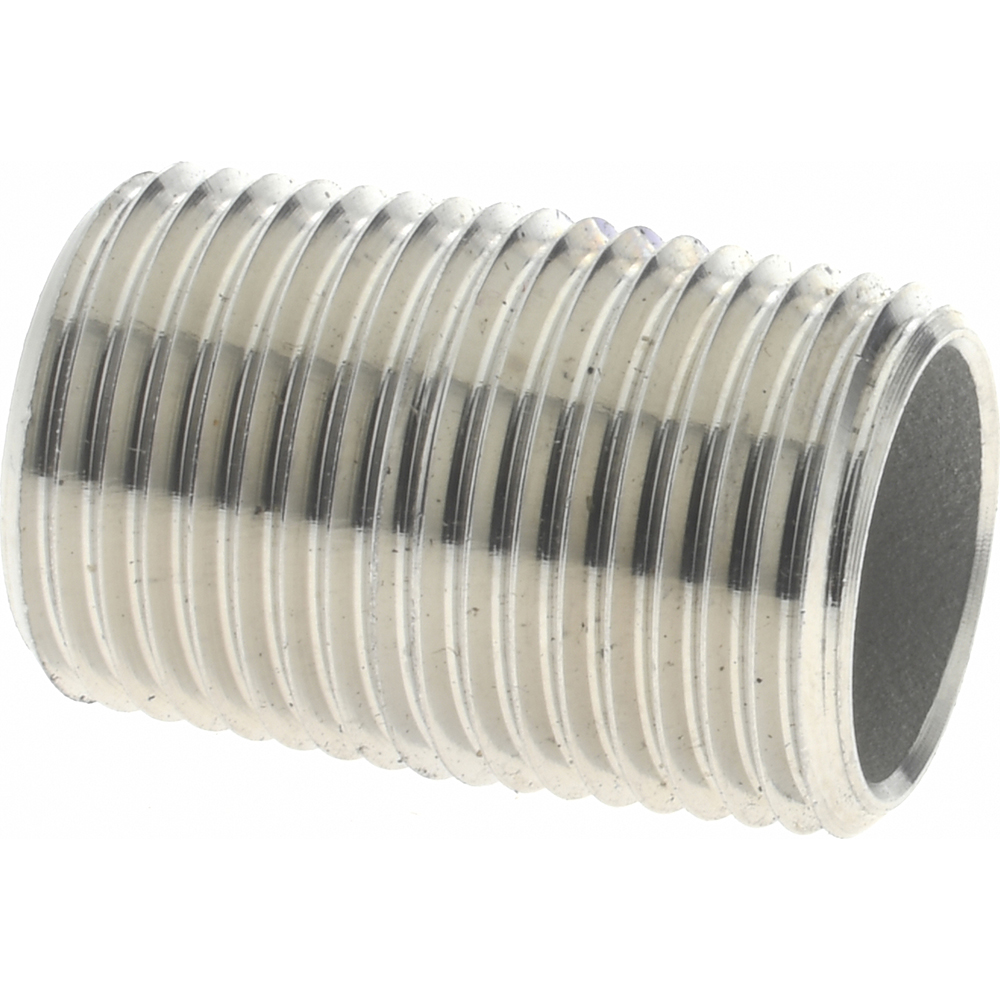 Parker Industrial Pipe Long Nipple: 1/2" Male Thread, MNPTF - -11152-7