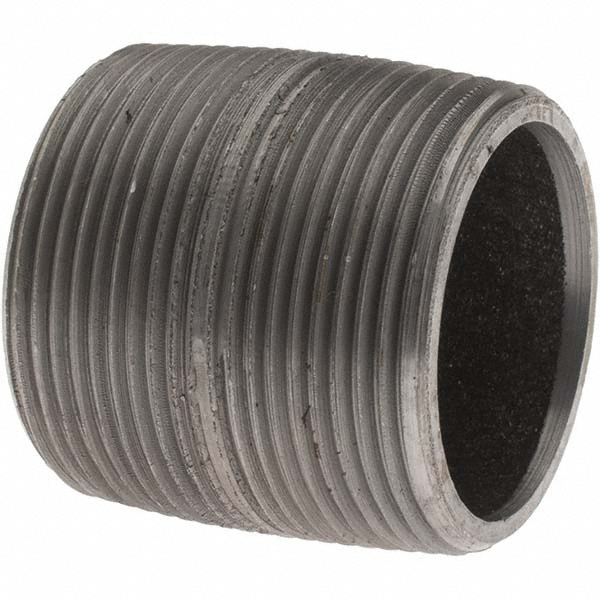 Value Collection Black Pipe Nipple: 1-1/2" Dia x 1-3/4" Long, Schedule 80 - XNB08001