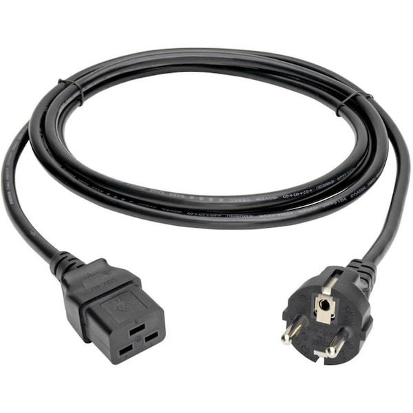 Tripp Lite Power Cord, 2-Prong, Euro, C19, 7/7, 16A, 8ft - P050-008
