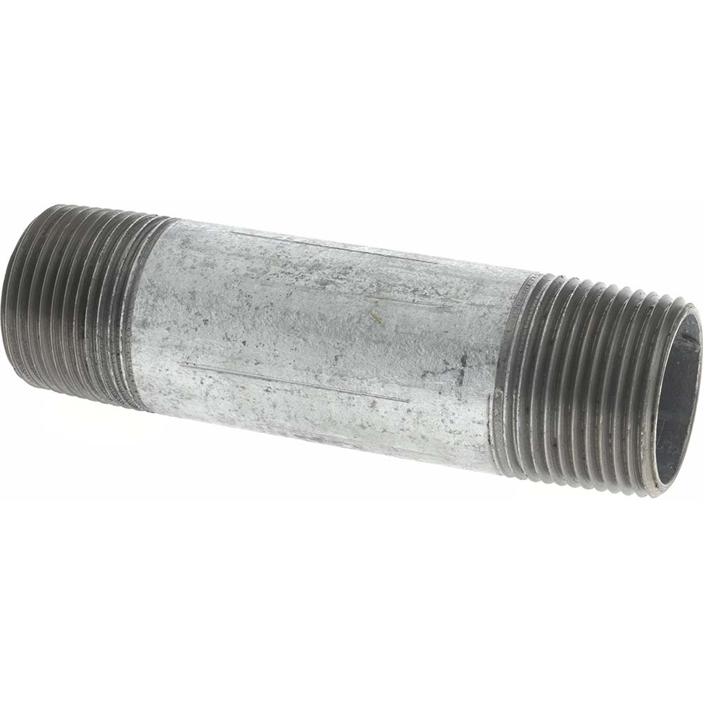 Value Collection Galvanized Pipe Nipple: 1", 4-1/2" Long, Schedule 40, Steel - MSCNG06045