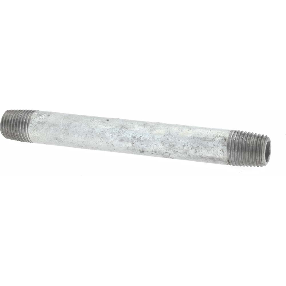 Value Collection Galvanized Pipe Nipple: 1", 4-1/2" Long, Schedule 40, Steel - MSCNG06045