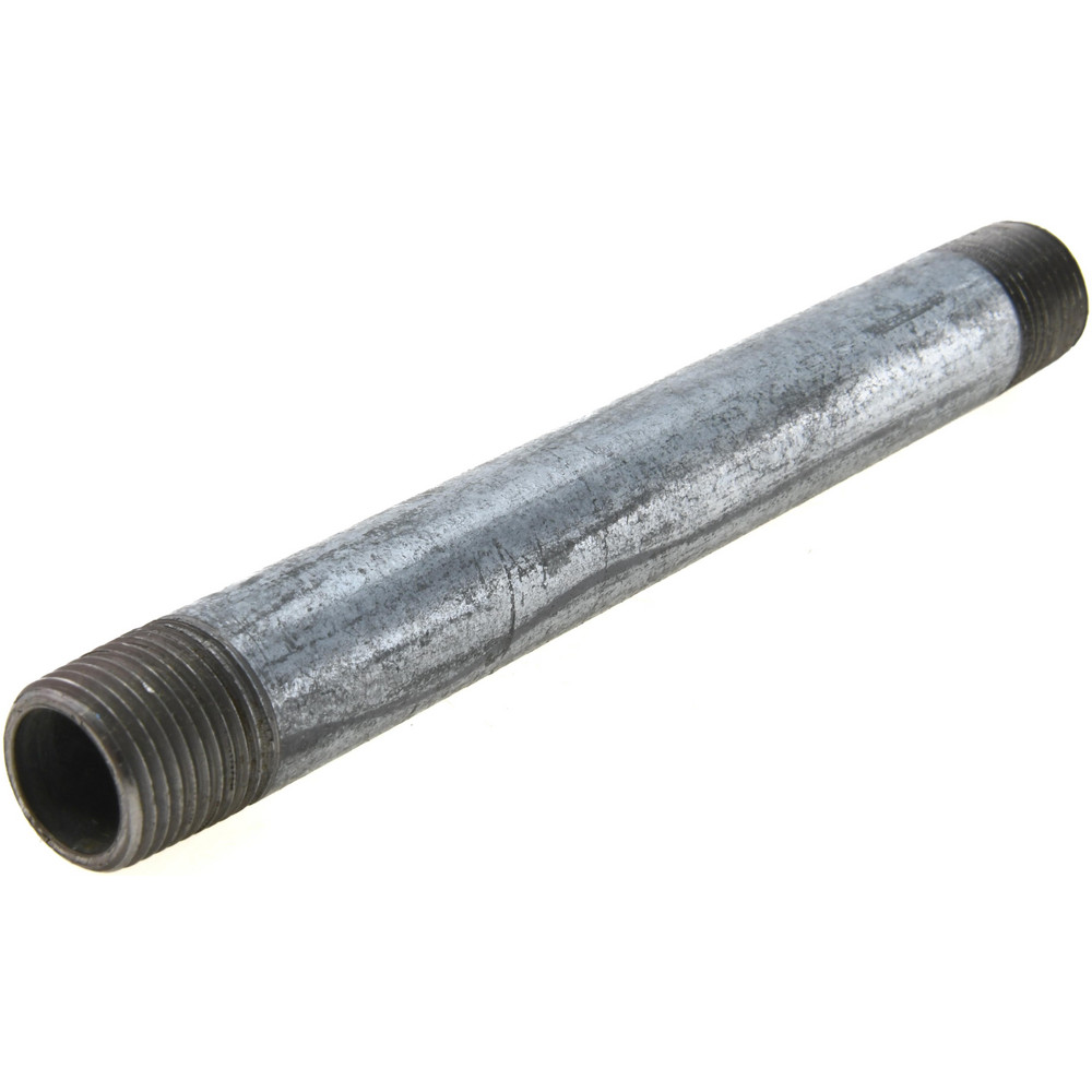 Value Collection Galvanized Pipe Nipple: 3/8", 5-1/2" Long, Schedule 40, Steel - NG03055