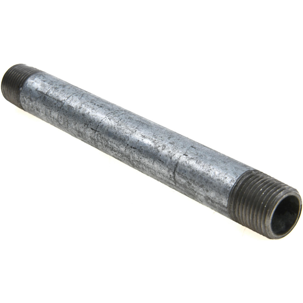 Value Collection Galvanized Pipe Nipple: 3/8", 5-1/2" Long, Schedule 40, Steel - NG03055