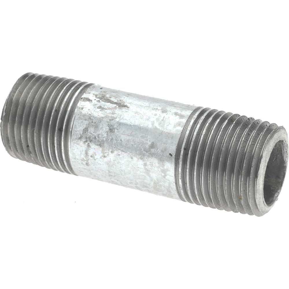 Value Collection Galvanized Pipe Nipple: 3/8", 5-1/2" Long, Schedule 40, Steel - NG03055