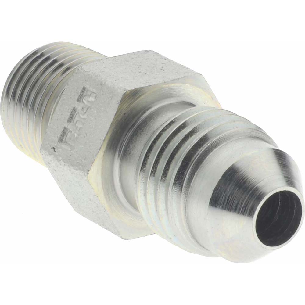 Eaton Steel Flared Tube Connector: 1/4" OD, 37 deg Flared Angle - 2021-2-4S