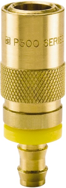 Parker Hydraulic Hose Hose Barb Straight Coupler: 0.375" ID, 200 psi - PC206