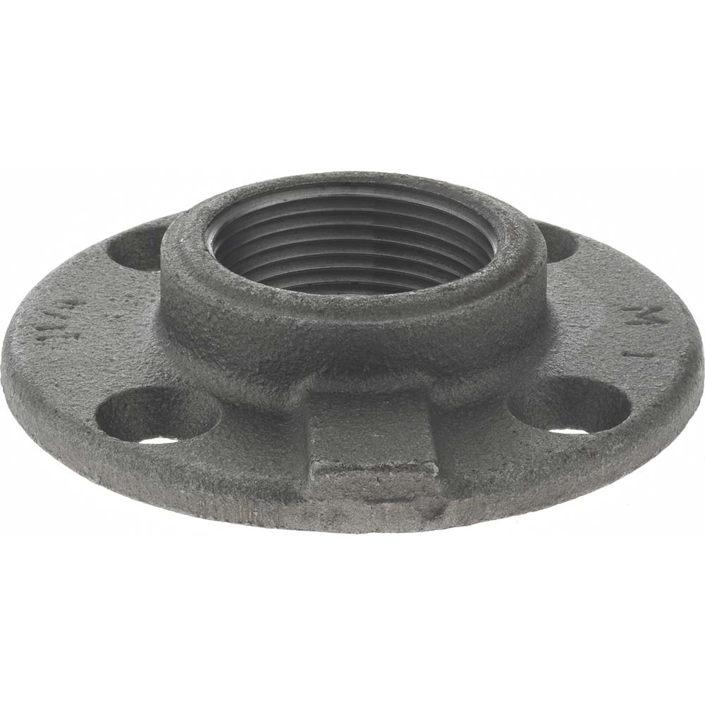 Anvil 1-1/4" Pipe, 4" OD, 13/16" Hub Length, Black Floor Pipe Flange - 0310105606
